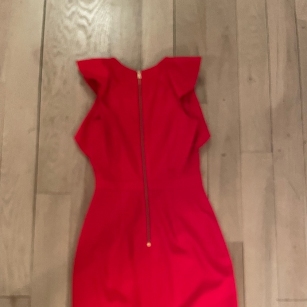 J Crew Ruffle Shoulder Dress - Picture 2 of 4